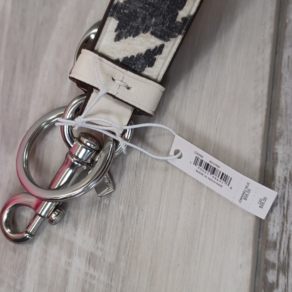 Coach Keyring Houndstooth NWT - Picture 6 of 9